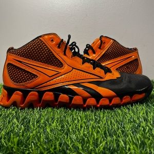Reebok Zigtech Orange Black Size 13 Basketball Shoes
